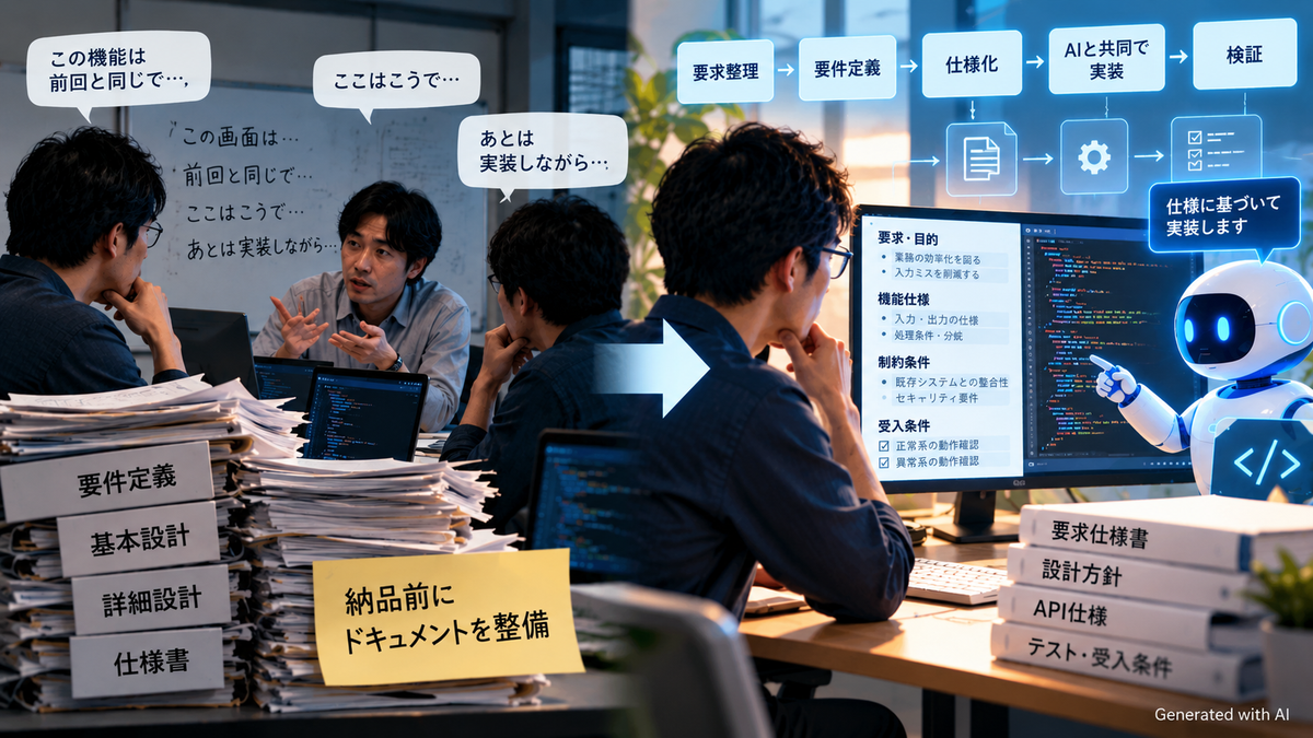 コーディングエージェントが浮き彫りにする「仕様を後回しにする開発」の弱点